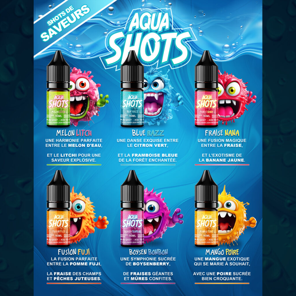 Aquashots Menu Recto